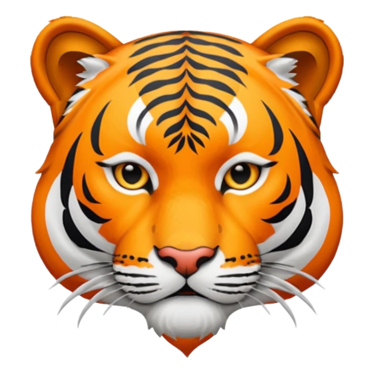 tiger face with a bandana sticker