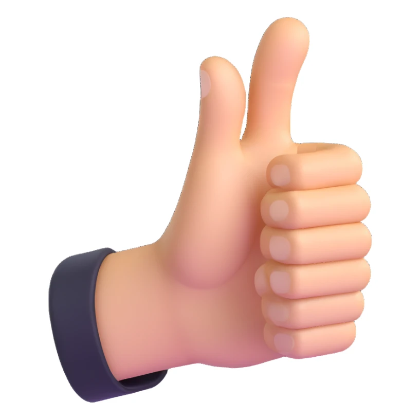 thumbs up sticker