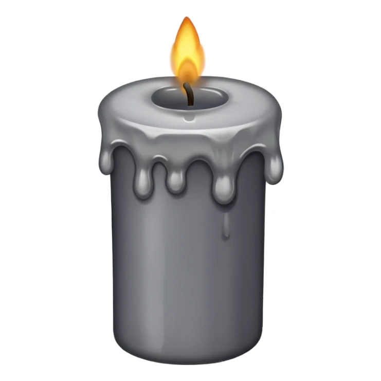 burnt out candle sticker