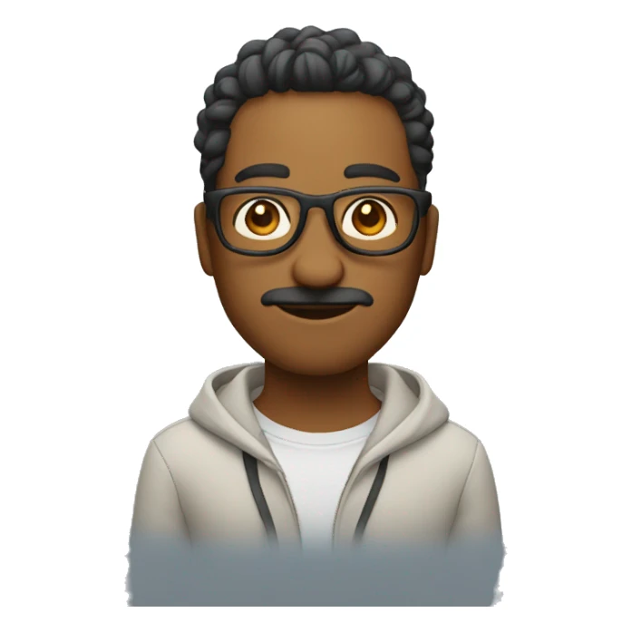 una persona con lentes animada sticker