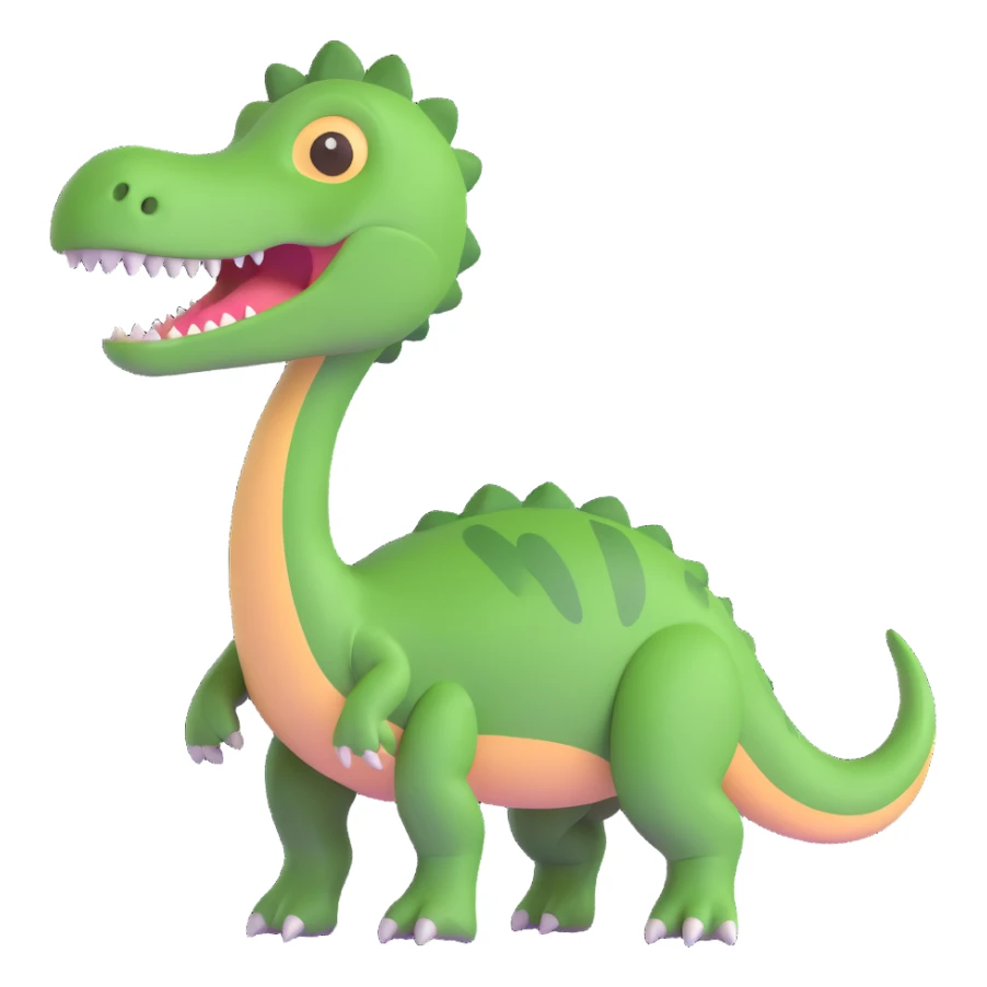 top view of a dinosaur sticker