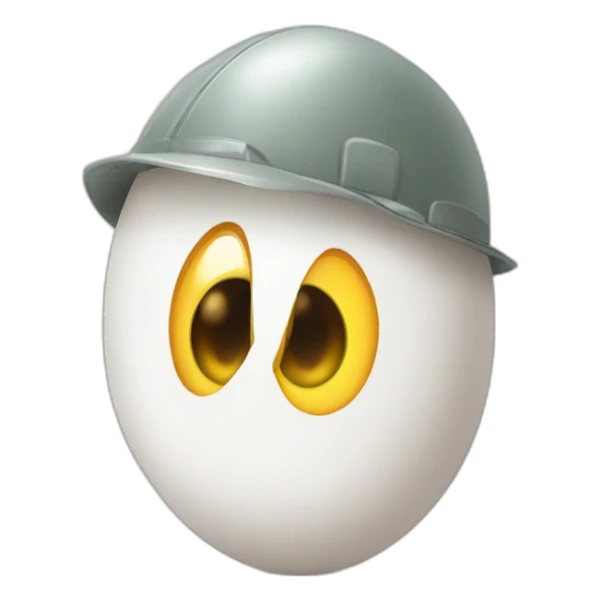 Maintenance egg with eyes sticker