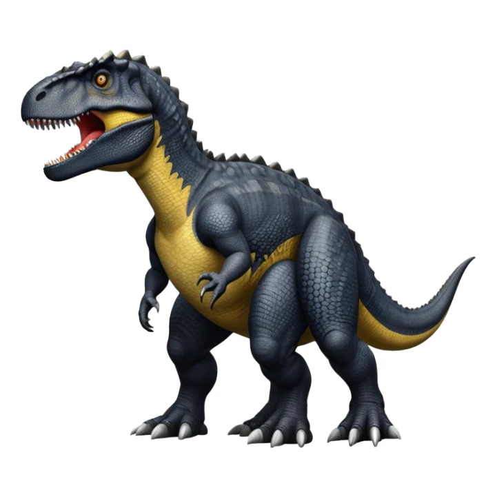Black giganotosaurus sticker