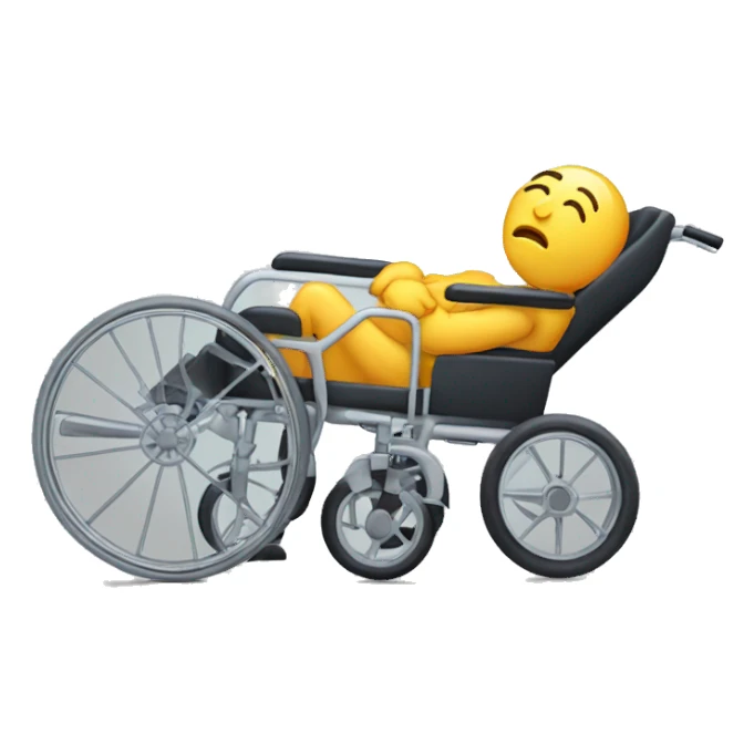 Wheelchair sleeping sticker