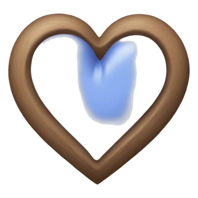 Periwinkle heart sticker