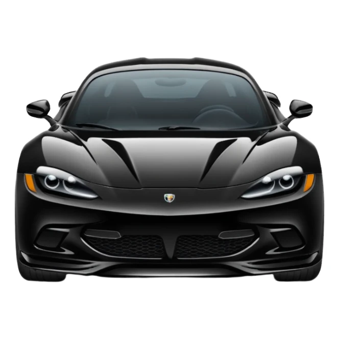 black sport car sticker