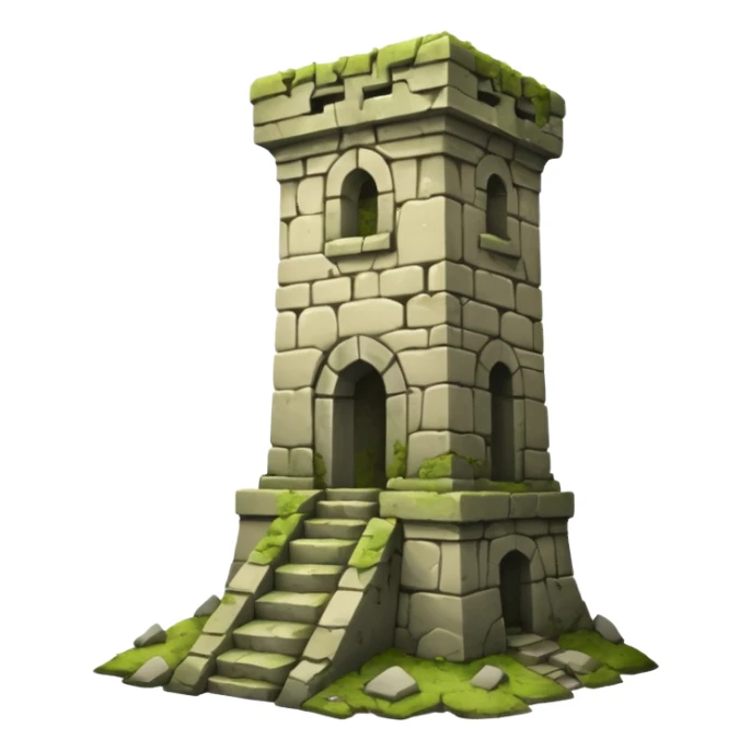 Ruined tower sticker