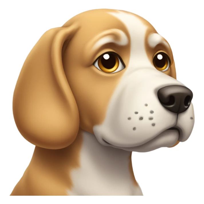 dog giving side eye sticker