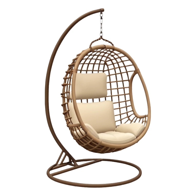 modern hanging chair sticker