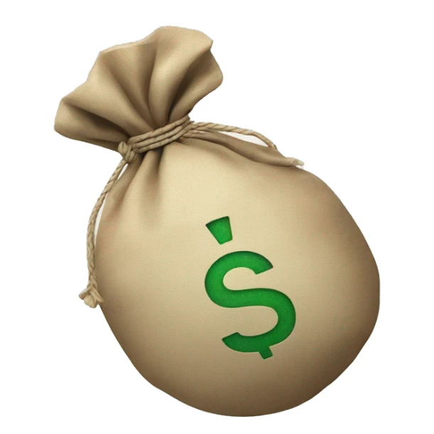 inflation moneybag going down sticker