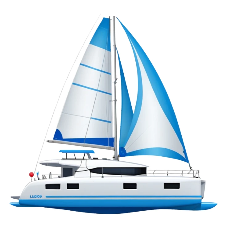 lagoon 43 catamaran facing to the right sticker