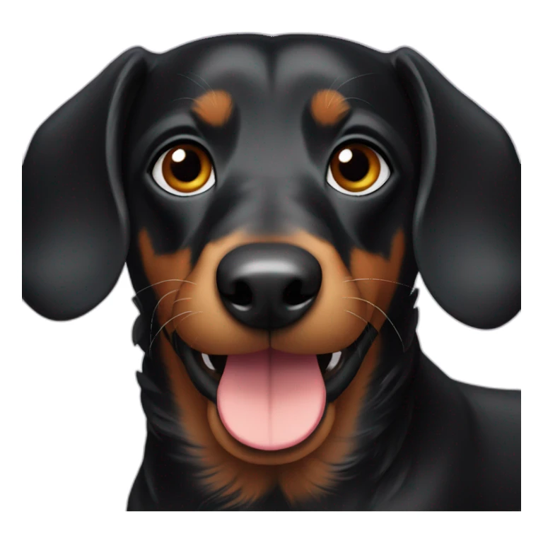 black dachsund sticker