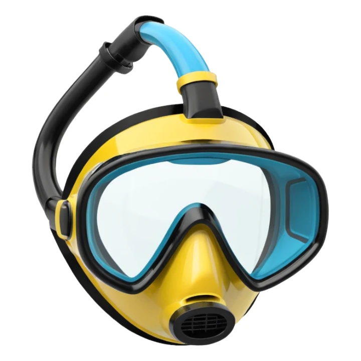 Snorkel mask sticker