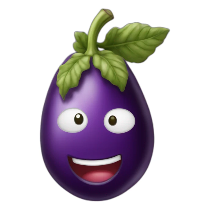 Une Aubergine sur moi sticker