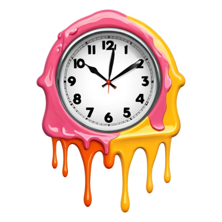 salvador dali melted spam clock sticker