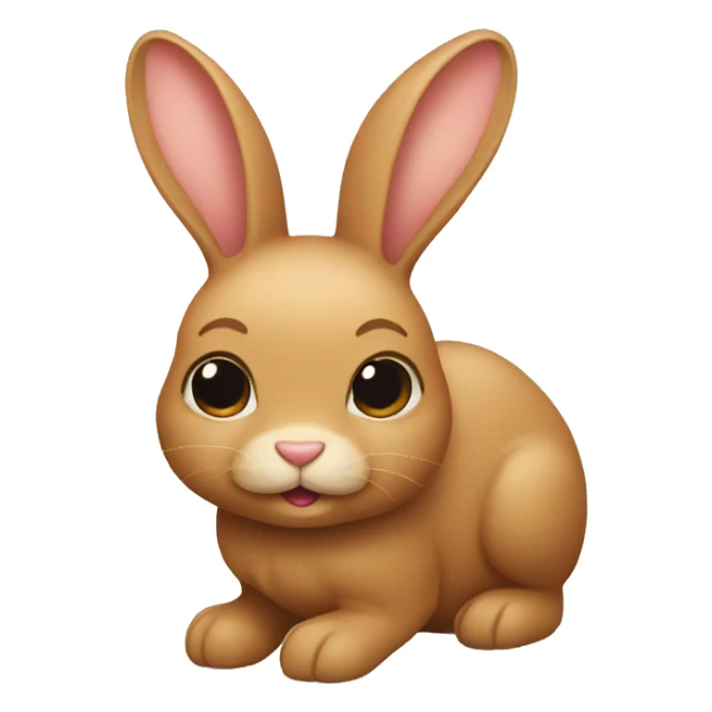 tan bunny sticker
