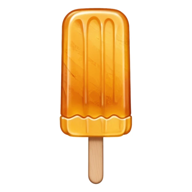 small roughly shaped maple taffy on a popsicle stick sticker