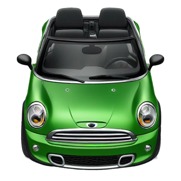 Green Mini Cooper s convertible  sticker