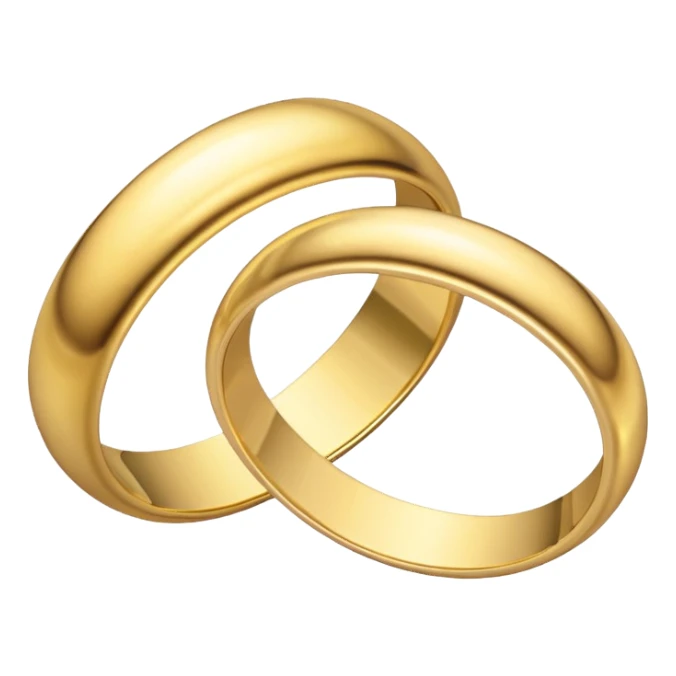 Two rings sticker