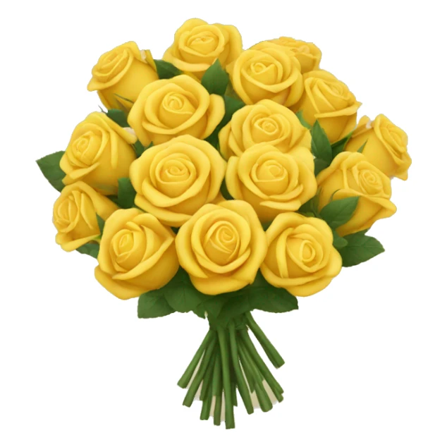 Yellow rose bouquet  sticker