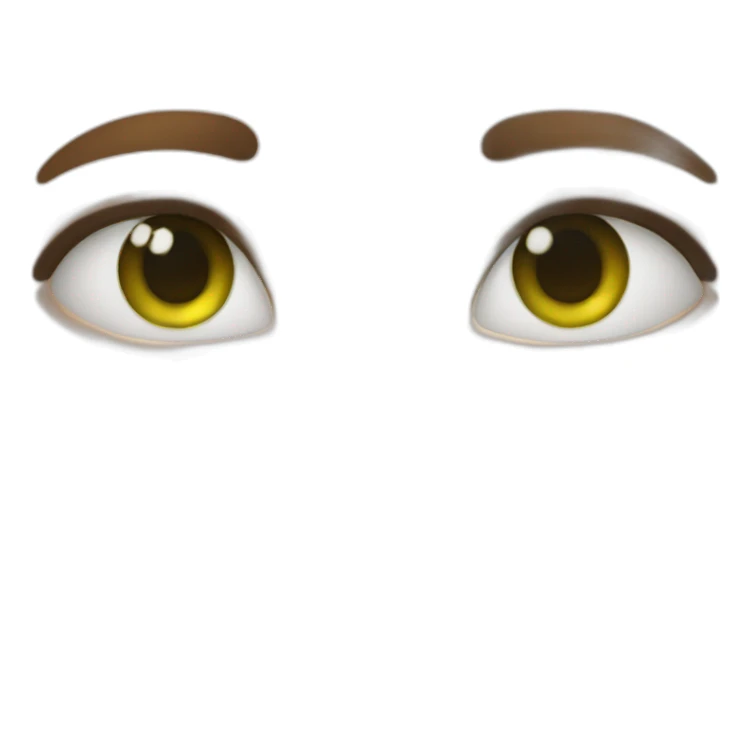 brun yeux verts sticker