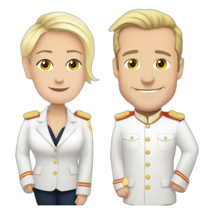 Marine Le Pen × Emmanuel Macron sticker