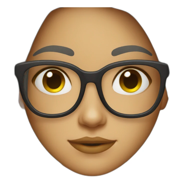 girl with spects sticker