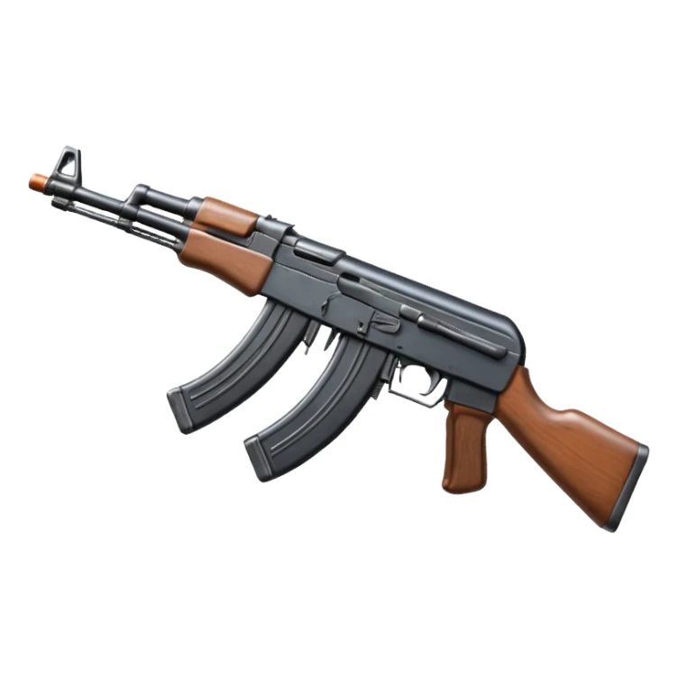 an ak47 with no stock sticker