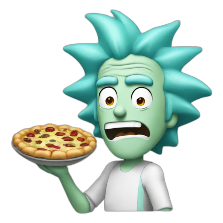 Hungry-rick-sanchez sticker