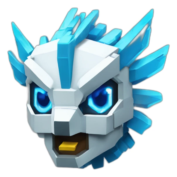 Minecraft Articuno Cyberpunk Head sticker