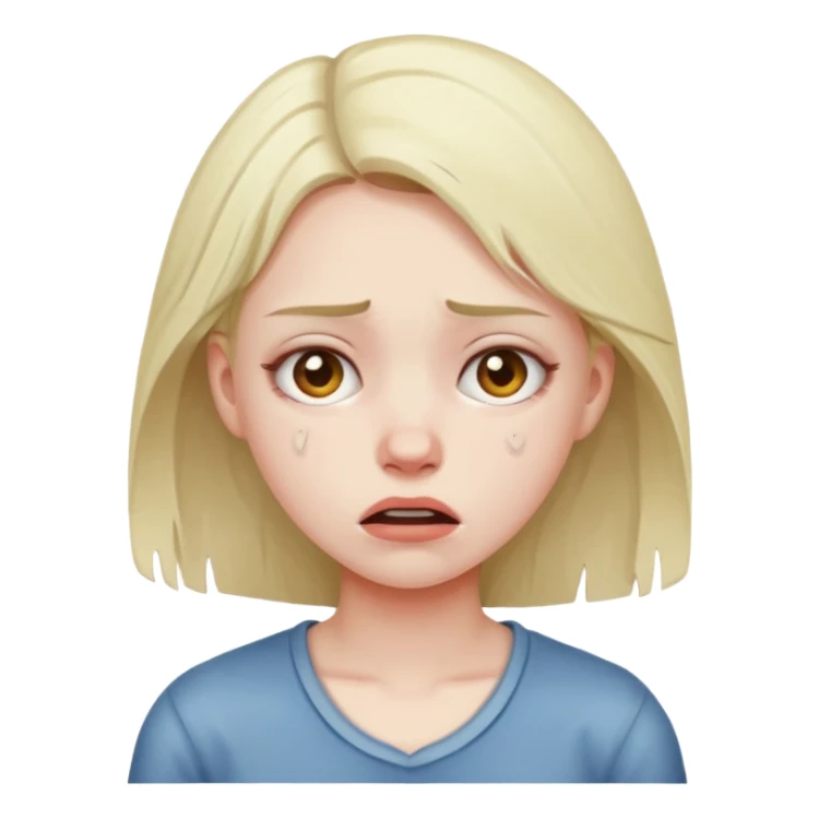 girl choking herself sticker