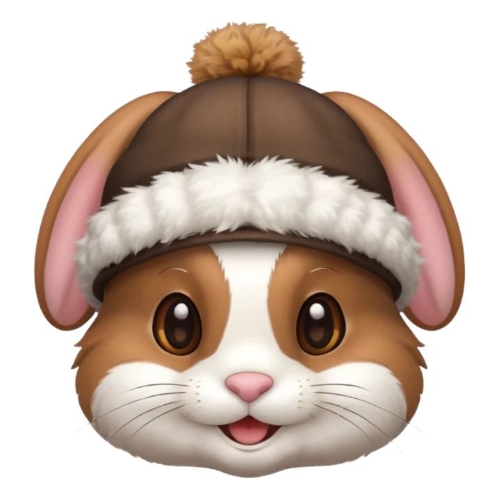 Bunny wear a hat sticker
