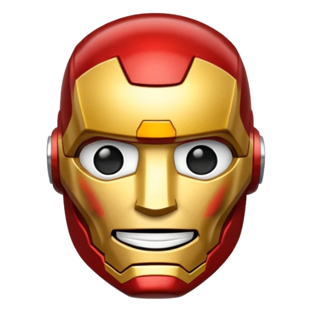 an ironman emoji sticker