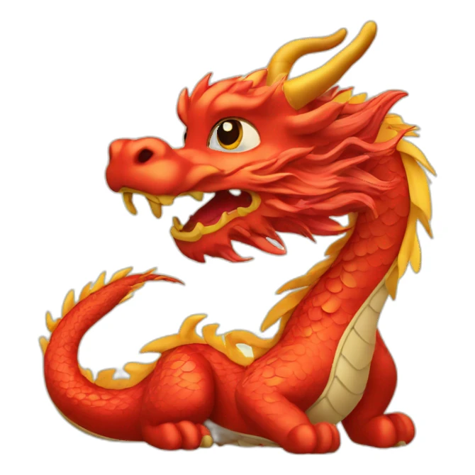 Chinese new year-dragon sticker
