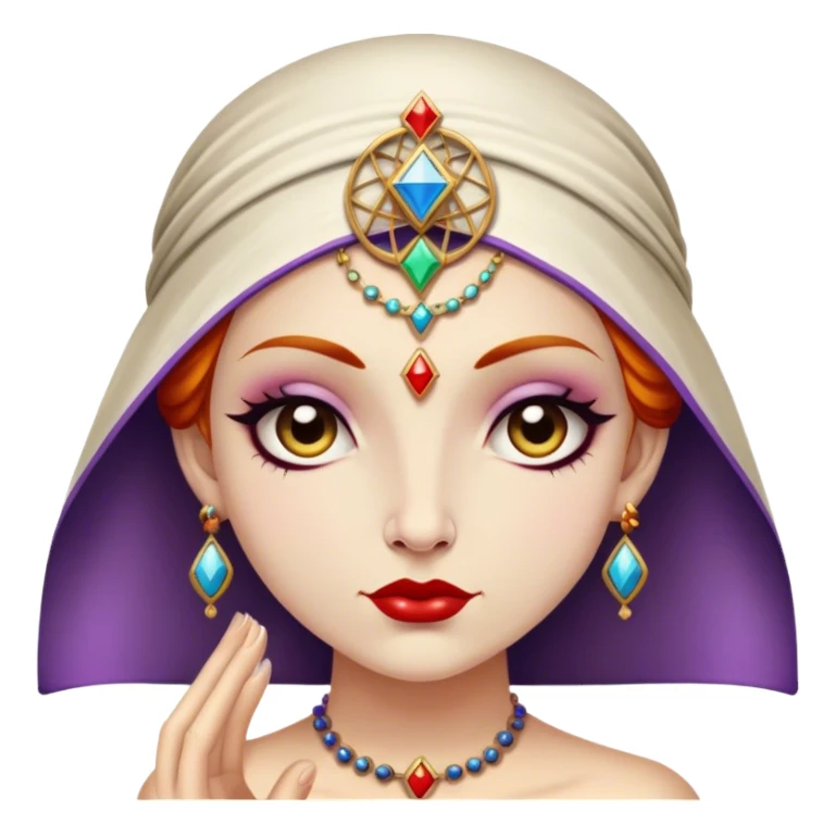 Vintage fortune teller sticker