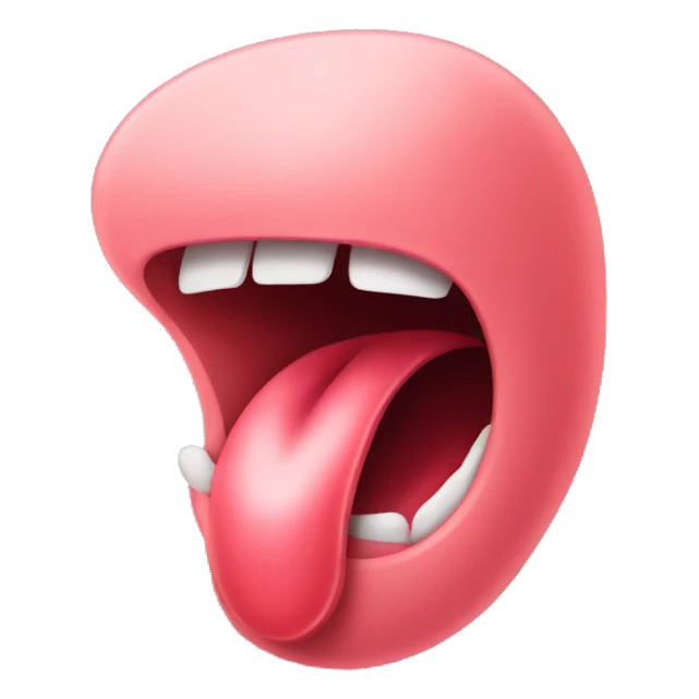 tongue with tab sticker