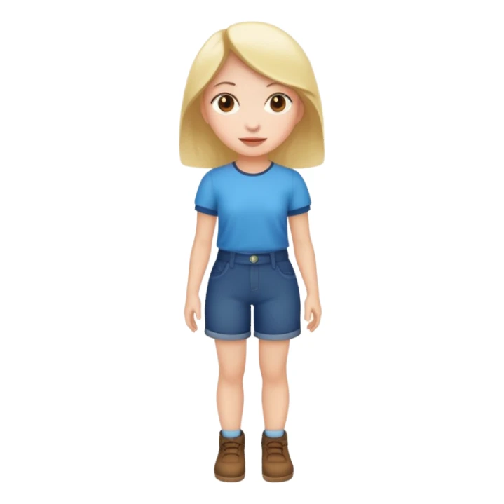 Kız karakter boydan sticker