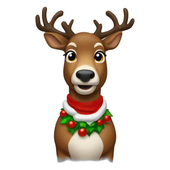 Christmas raindeer sticker