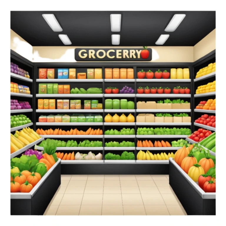 food shoping sticker