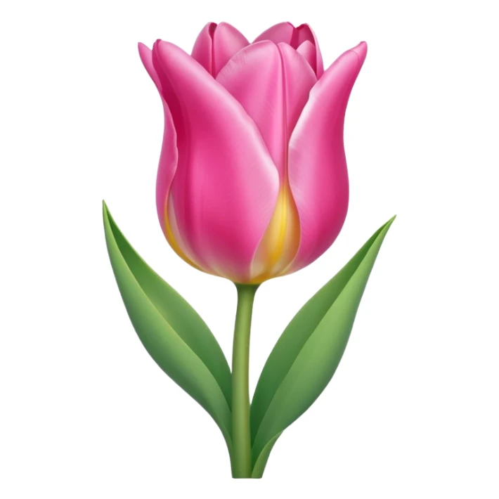 Pink tulip sticker