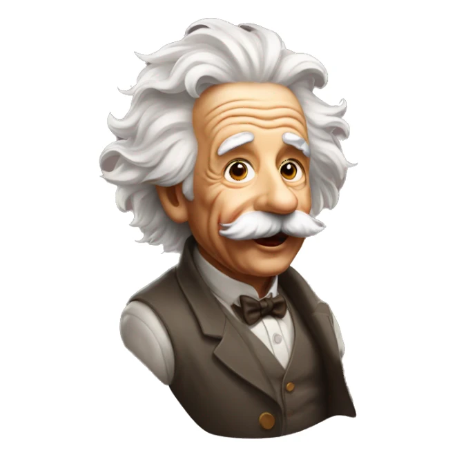 Einstein with the tongue out sticker