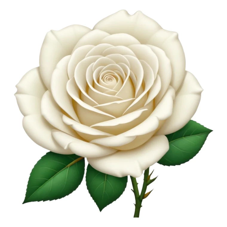 white rose, no green leaves sticker