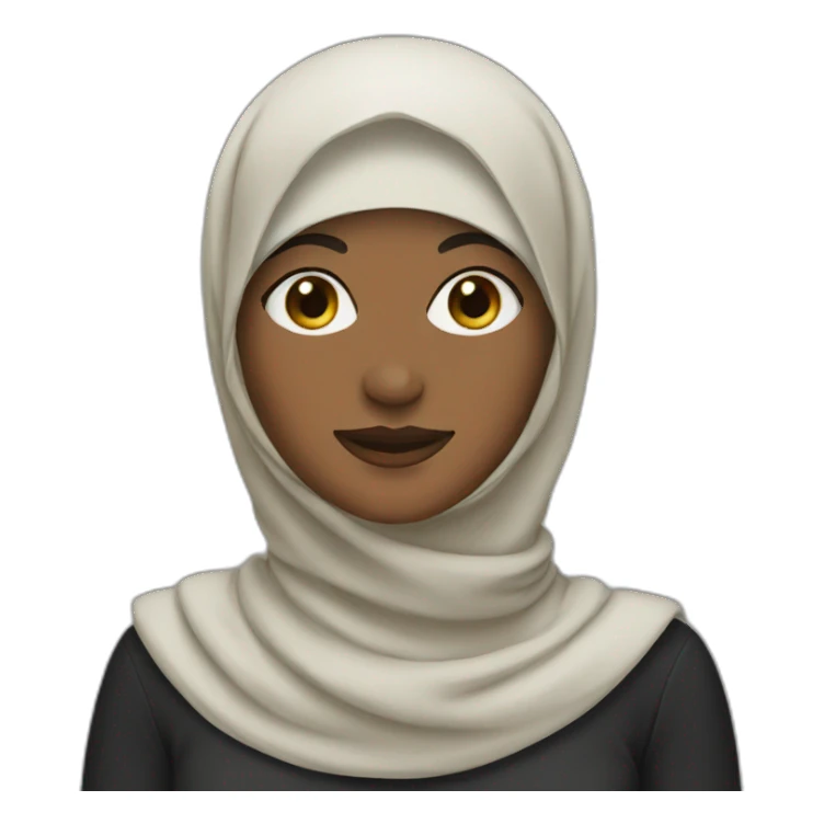 Woman with a hijab sticker