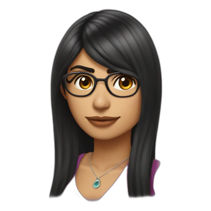 Mia Khalifa twitch emote tear drop SFW sticker