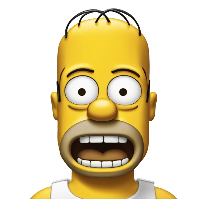 Homer simpson sticker