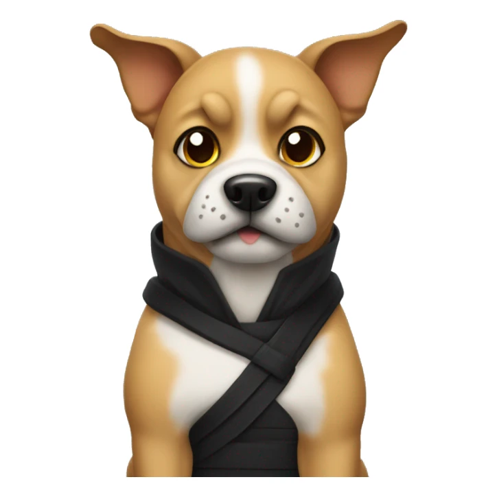 Ninja dog sticker