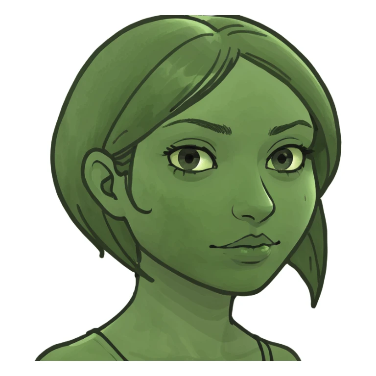 Brown girl exited  sticker