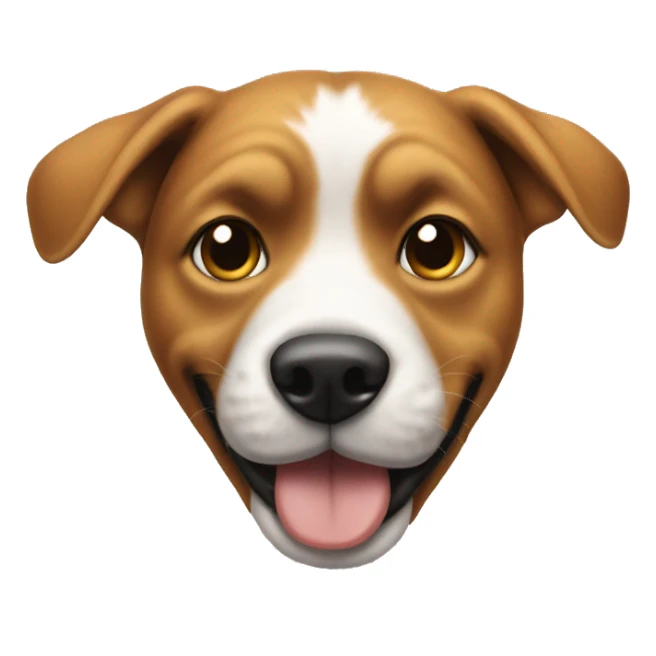 Dog throwing up peace sign  sticker