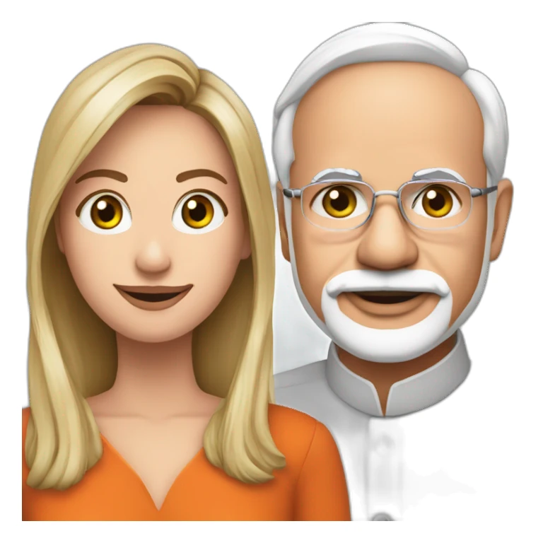 narendra modi and Giorgia Meloni sticker