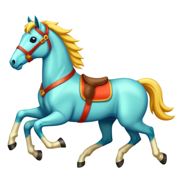 retro horses sticker